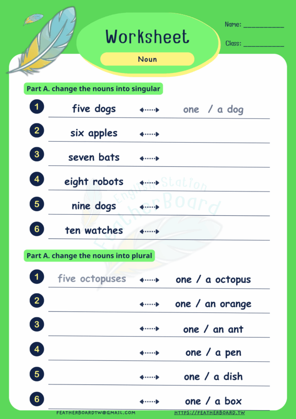 Singular and Plural
